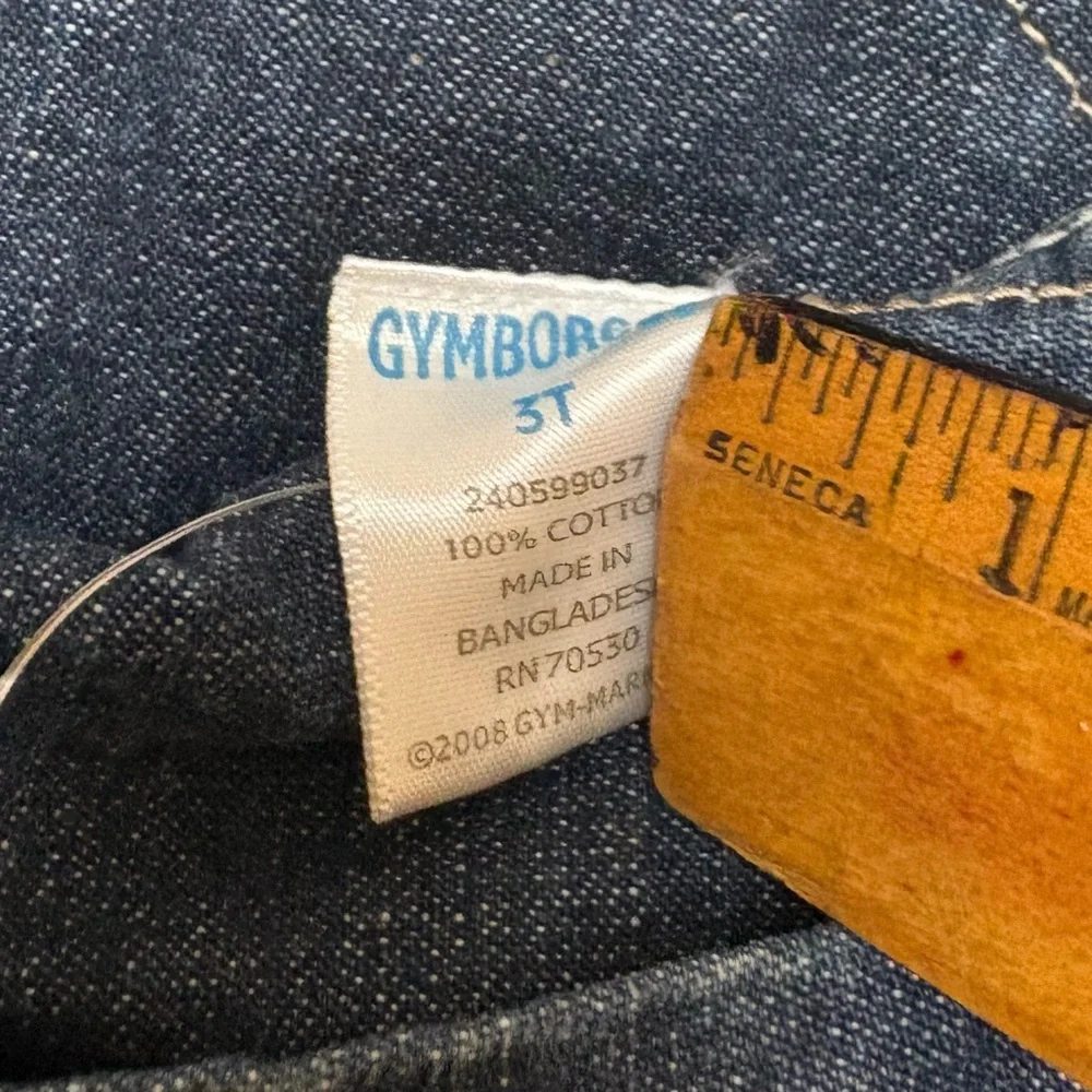 Vintage‎ Gymboree 3T Denim Overalls 2008 Y2K New NWT